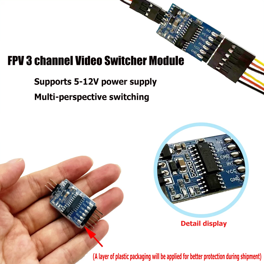 5.8G 3 チャンネルビデオスイッチャーモジュール 3 ウ - Fpv Drone Motor のレビューと価格