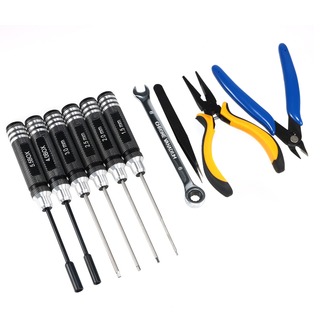 10個入り 10in1 FPVドローンRCツールキット 精密 - Fpv Drone Tool Kit のレビューと価格